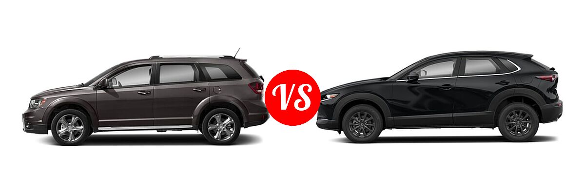 2020 Dodge Journey SUV Crossroad vs. 2020 Mazda CX-30 SUV AWD - Side Comparison