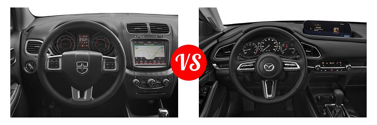 2020 Dodge Journey SUV SE Value vs. 2020 Mazda CX-30 SUV Premium Package - Dashboard Comparison