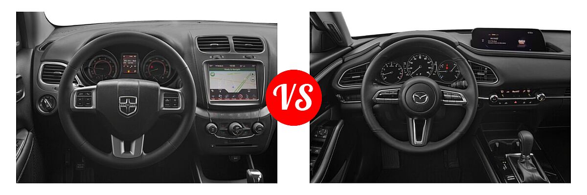 2020 Dodge Journey SUV SE Value vs. 2020 Mazda CX-30 SUV Preferred Package - Dashboard Comparison