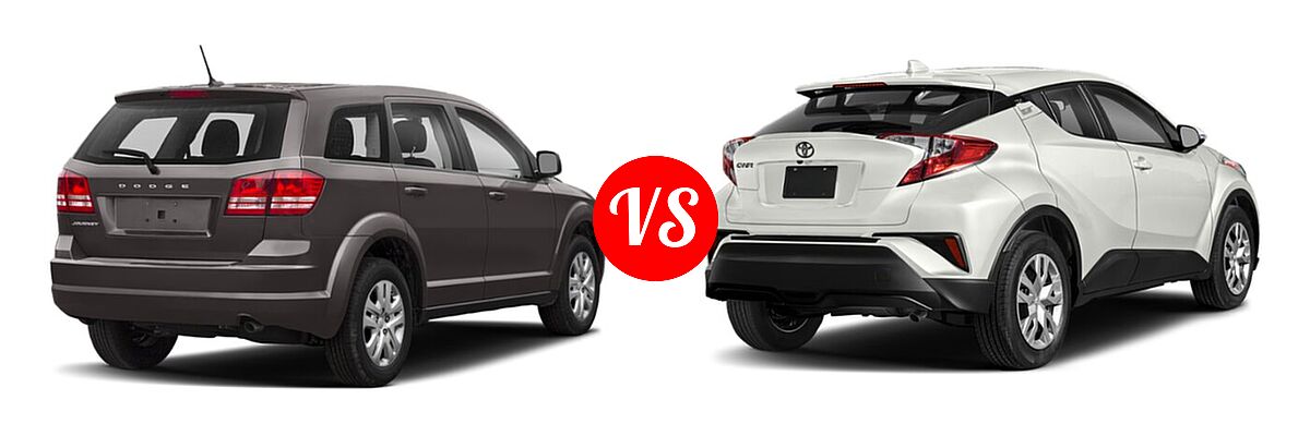2020 Dodge Journey SUV SE Value vs. 2020 Toyota C-HR SUV Limited - Rear Right Comparison