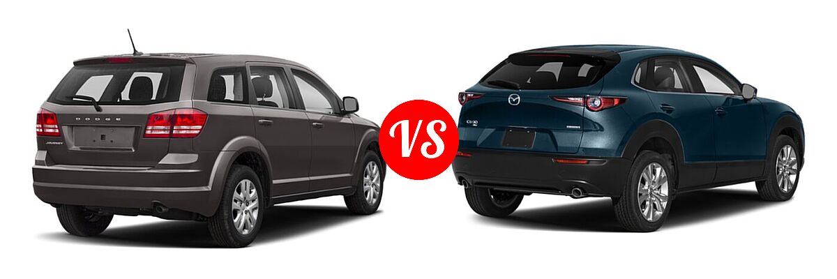 2020 Dodge Journey SUV SE Value vs. 2020 Mazda CX-30 SUV Select Package - Rear Right Comparison