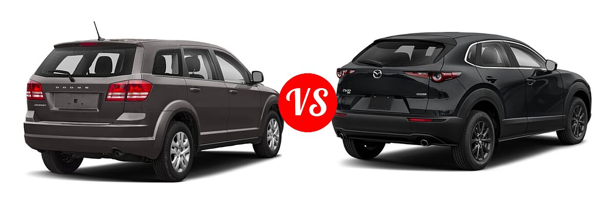 2020 Dodge Journey SUV SE Value vs. 2020 Mazda CX-30 SUV AWD - Rear Right Comparison