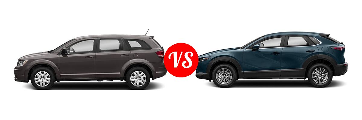 2020 Dodge Journey SUV SE Value vs. 2020 Mazda CX-30 SUV FWD - Side Comparison