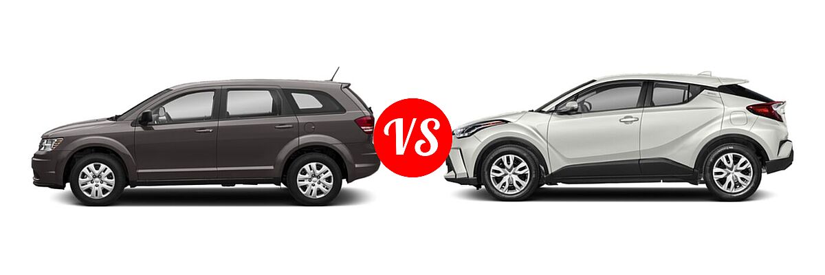 2020 Dodge Journey SUV SE Value vs. 2020 Toyota C-HR SUV Limited - Side Comparison