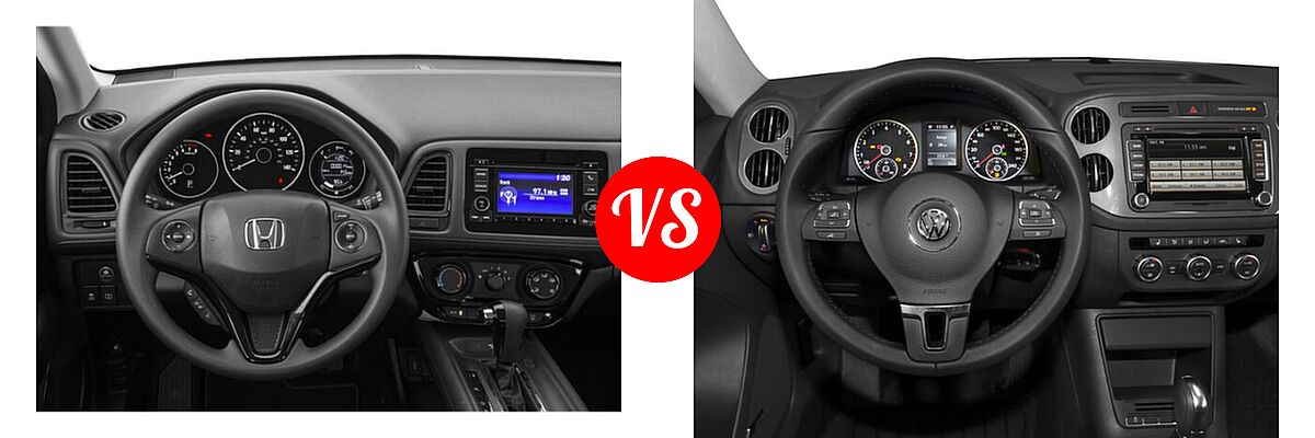 2018 Honda HR-V SUV LX vs. 2018 Volkswagen Tiguan Limited SUV 2.0T 4MOTION / 2.0T FWD - Dashboard Comparison