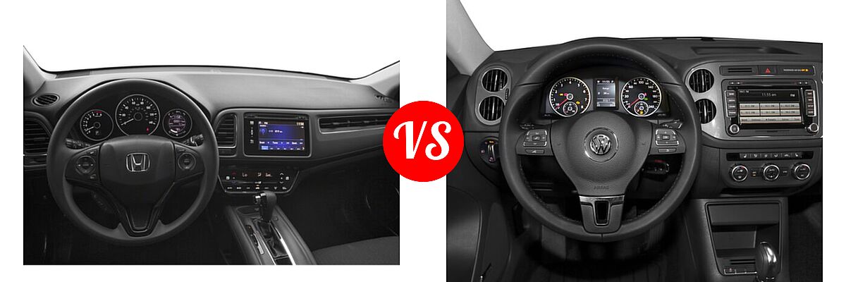 2018 Honda HR-V SUV EX vs. 2018 Volkswagen Tiguan Limited SUV 2.0T 4MOTION / 2.0T FWD - Dashboard Comparison