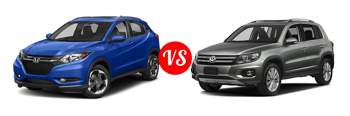 2018 Honda HR-V SUV EX-L Navi vs. 2018 Volkswagen Tiguan Limited SUV 2.0T 4MOTION / 2.0T FWD - Front Left Comparison