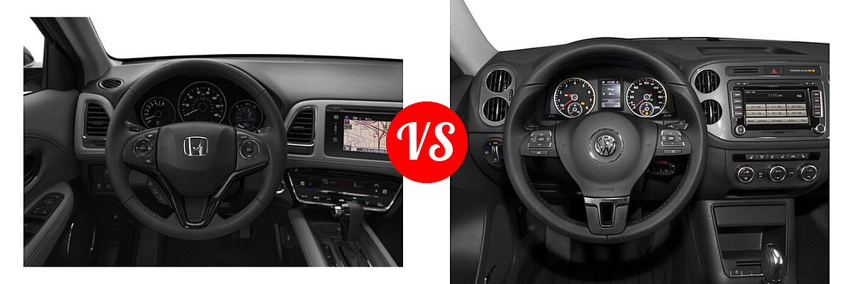 2018 Honda HR-V SUV EX-L Navi vs. 2018 Volkswagen Tiguan Limited SUV 2.0T 4MOTION / 2.0T FWD - Dashboard Comparison