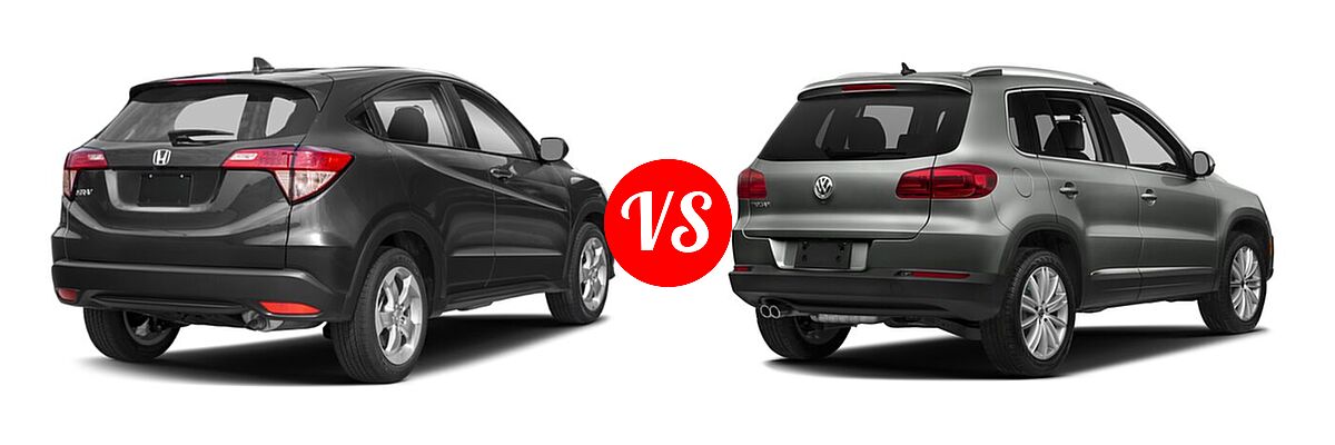 2018 Honda HR-V SUV LX vs. 2018 Volkswagen Tiguan Limited SUV 2.0T 4MOTION / 2.0T FWD - Rear Right Comparison