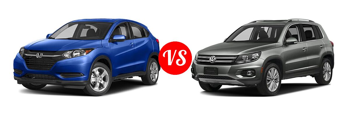 2018 Honda HR-V SUV LX vs. 2018 Volkswagen Tiguan Limited SUV 2.0T 4MOTION / 2.0T FWD - Front Left Comparison