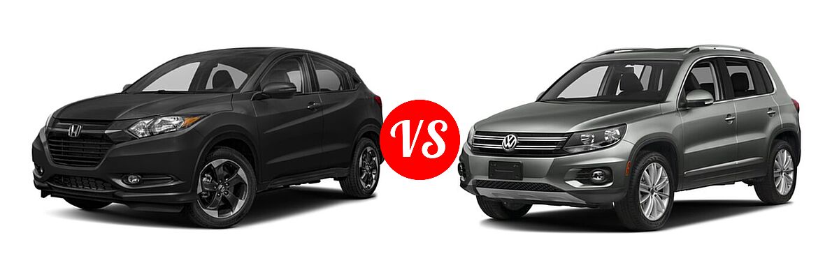 2018 Honda HR-V SUV EX vs. 2018 Volkswagen Tiguan Limited SUV 2.0T 4MOTION / 2.0T FWD - Front Left Comparison