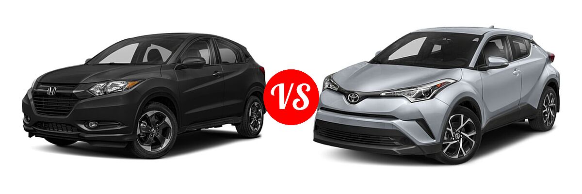 2018 Honda HR-V SUV EX vs. 2018 Toyota C-HR SUV XLE / XLE Premium - Front Left Comparison