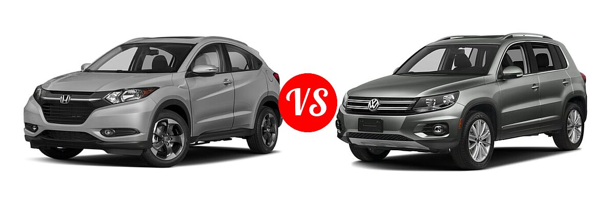 2018 Honda HR-V SUV EX-L Navi vs. 2018 Volkswagen Tiguan Limited SUV 2.0T 4MOTION / 2.0T FWD - Front Left Comparison