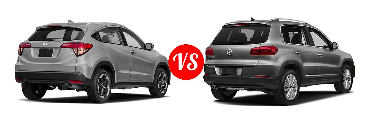 2018 Honda HR-V SUV EX-L Navi vs. 2018 Volkswagen Tiguan Limited SUV 2.0T 4MOTION / 2.0T FWD - Rear Right Comparison