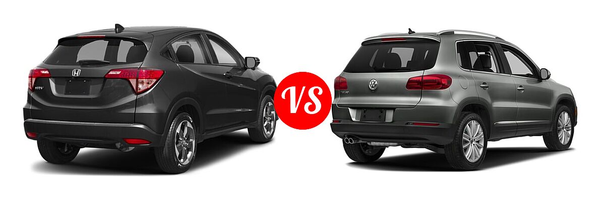 2018 Honda HR-V SUV EX vs. 2018 Volkswagen Tiguan Limited SUV 2.0T 4MOTION / 2.0T FWD - Rear Right Comparison