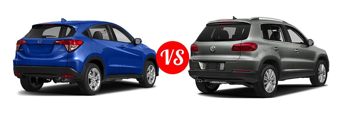 2018 Honda HR-V SUV LX vs. 2018 Volkswagen Tiguan Limited SUV 2.0T 4MOTION / 2.0T FWD - Rear Right Comparison