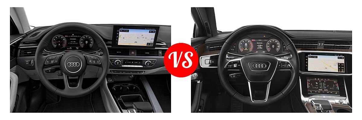 2020 Audi A4 allroad Wagon Premium / Premium Plus / Prestige vs. 2020 Audi A6 allroad Wagon Premium Plus / Prestige - Dashboard Comparison