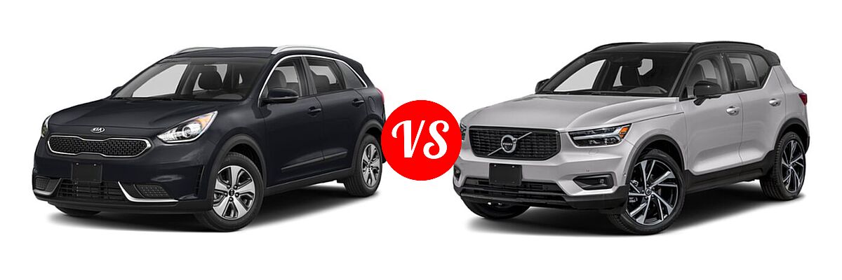 2019 Kia Niro SUV FE / LX vs. 2019 Volvo XC40 SUV R-Design - Front Left Comparison