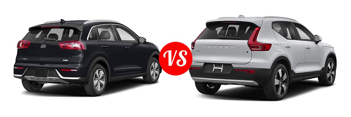 2019 Kia Niro SUV FE / LX vs. 2019 Volvo XC40 SUV Momentum / R-Design - Rear Right Comparison