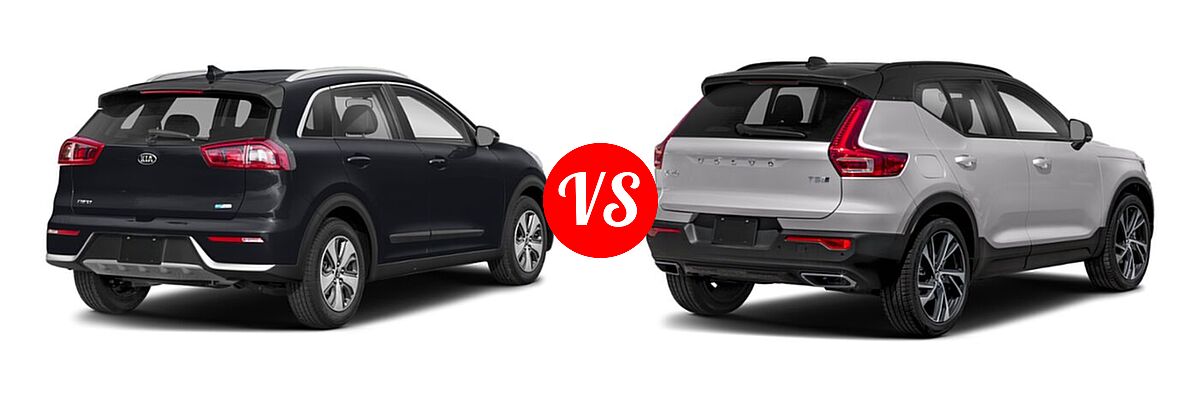 2019 Kia Niro SUV FE / LX vs. 2019 Volvo XC40 SUV R-Design - Rear Right Comparison