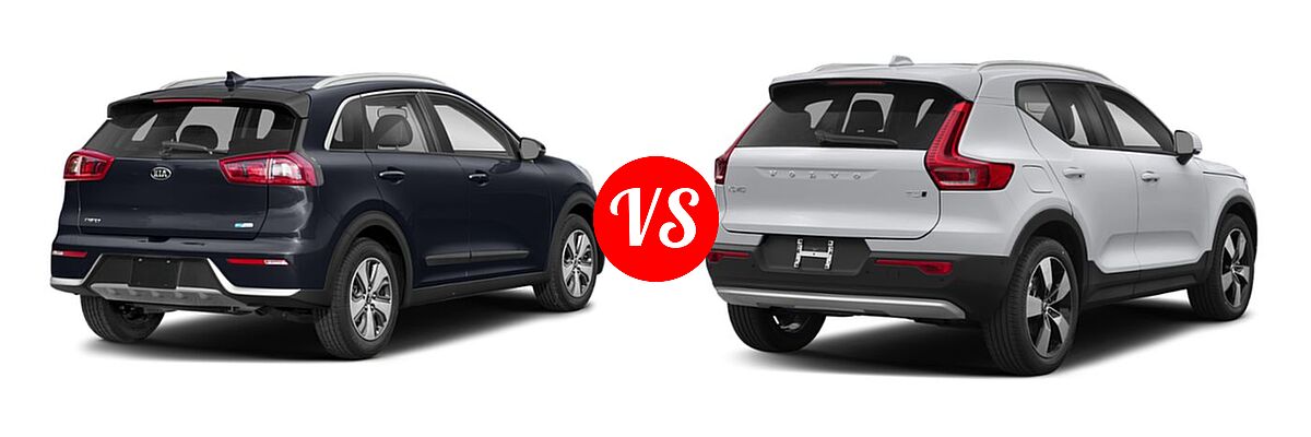 2019 Kia Niro SUV EX vs. 2019 Volvo XC40 SUV Momentum / R-Design - Rear Right Comparison