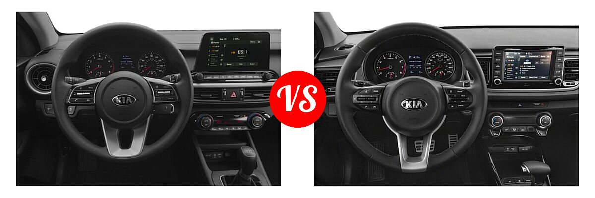 2020 Kia Forte Sedan FE vs. 2020 Kia Rio Sedan LX - Dashboard Comparison