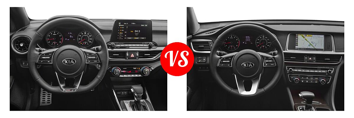 2020 Kia Forte Sedan GT-Line vs. 2020 Kia Optima Sedan EX - Dashboard Comparison