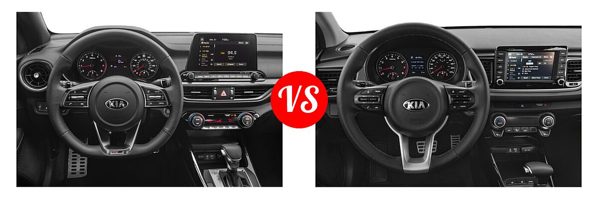 2020 Kia Forte Sedan GT-Line vs. 2020 Kia Rio Sedan LX - Dashboard Comparison