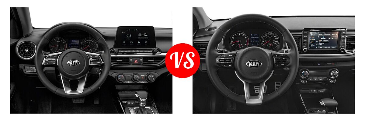2020 Kia Forte Sedan EX vs. 2020 Kia Rio Sedan LX - Dashboard Comparison