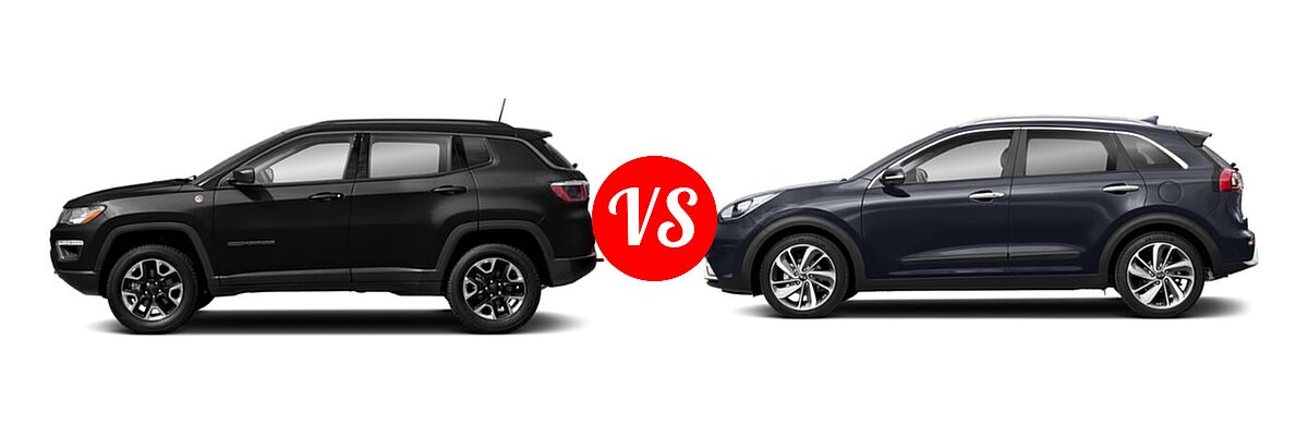 2019 Jeep Compass SUV Trailhawk vs. 2019 Kia Niro SUV S Touring / Touring - Side Comparison
