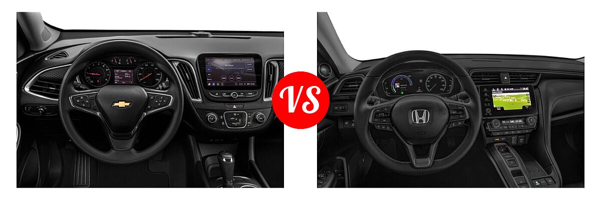 2021 Chevrolet Malibu Sedan L vs. 2021 Honda Insight Sedan Hybrid Touring - Dashboard Comparison