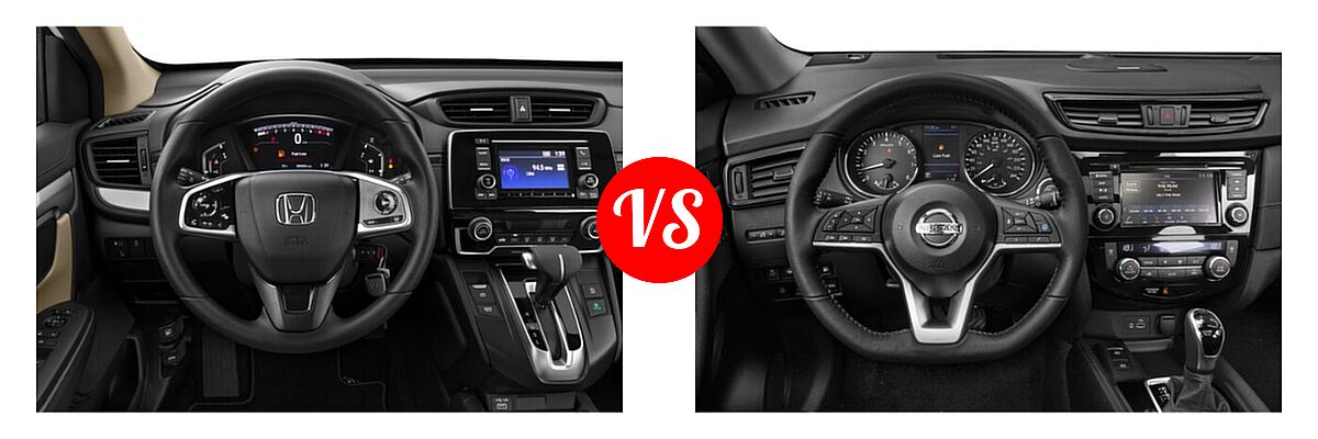 2020 Honda CR-V SUV LX vs. 2020 Nissan Rogue SUV SL - Dashboard Comparison