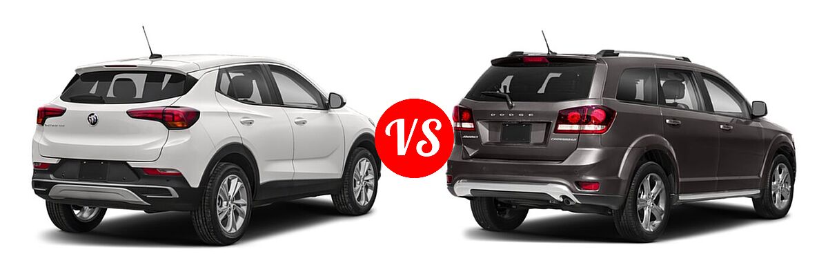 2020 Buick Encore GX SUV Essence / Preferred / Select vs. 2020 Dodge Journey SUV Crossroad - Rear Right Comparison