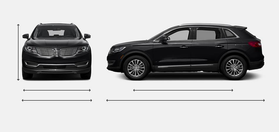 2017 Lincoln MKX Exterior Dimensions