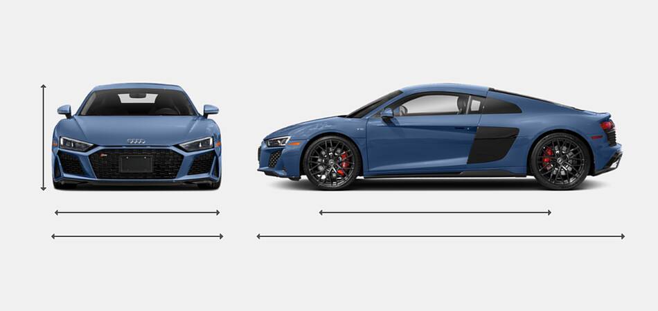 2021 Audi R8 Coupe Exterior Dimensions