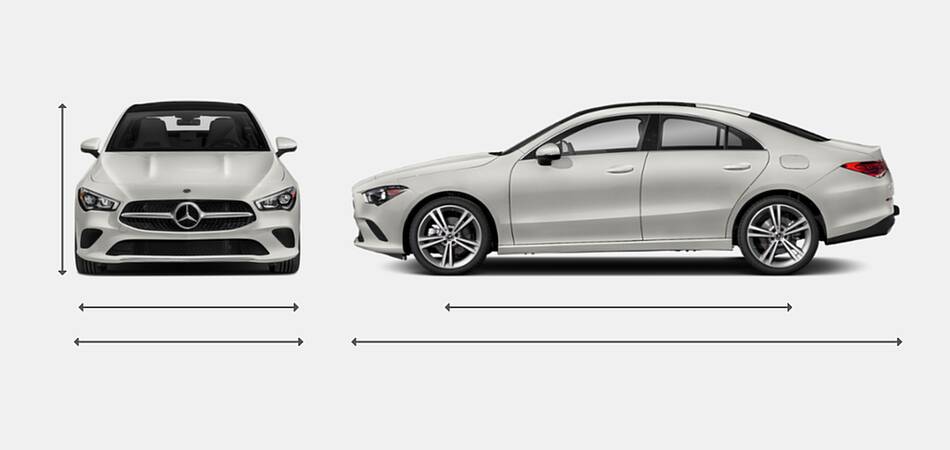 2021 Mercedes-Benz CLA Exterior Dimensions