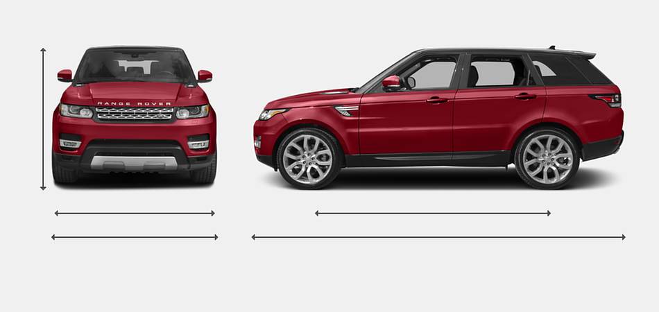 2017 Land Rover Range Rover Sport Diesel Exterior Dimensions