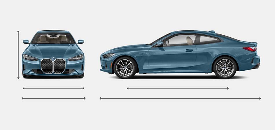 2021 BMW 4 Series Coupe Exterior Dimensions