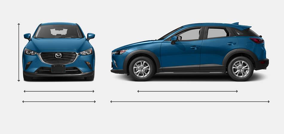 2017 Mazda CX-3 Exterior Dimensions