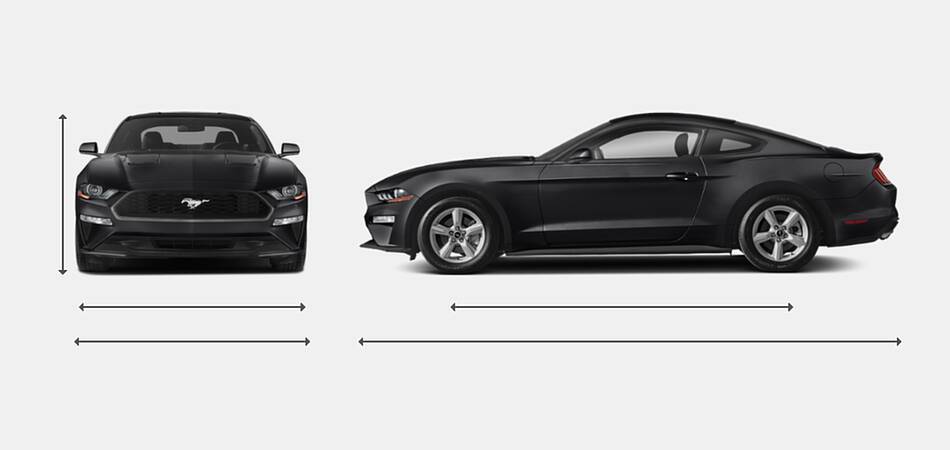2021 Ford Mustang Coupe Exterior Dimensions