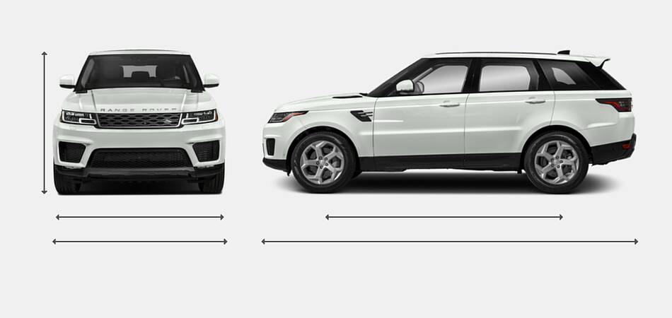 2022 Land Rover Range Rover Sport Exterior Dimensions