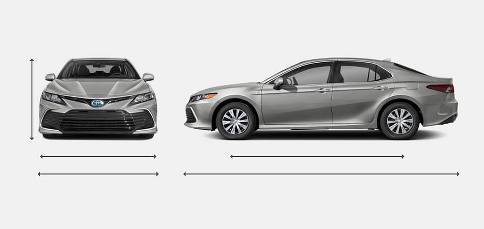 2021 Toyota Camry Hybrid Exterior Dimensions