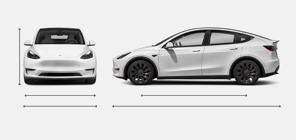 2021 Tesla Model Y Exterior Dimensions