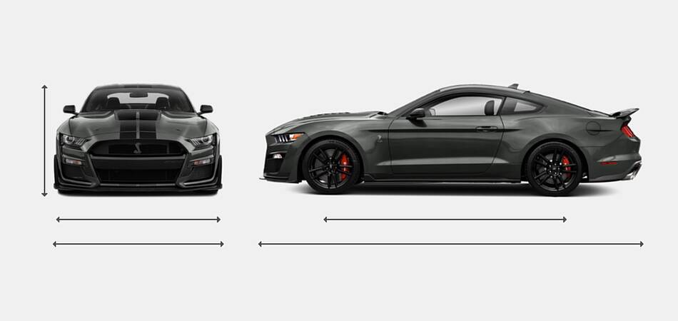 2021 Ford Shelby GT500 Exterior Dimensions
