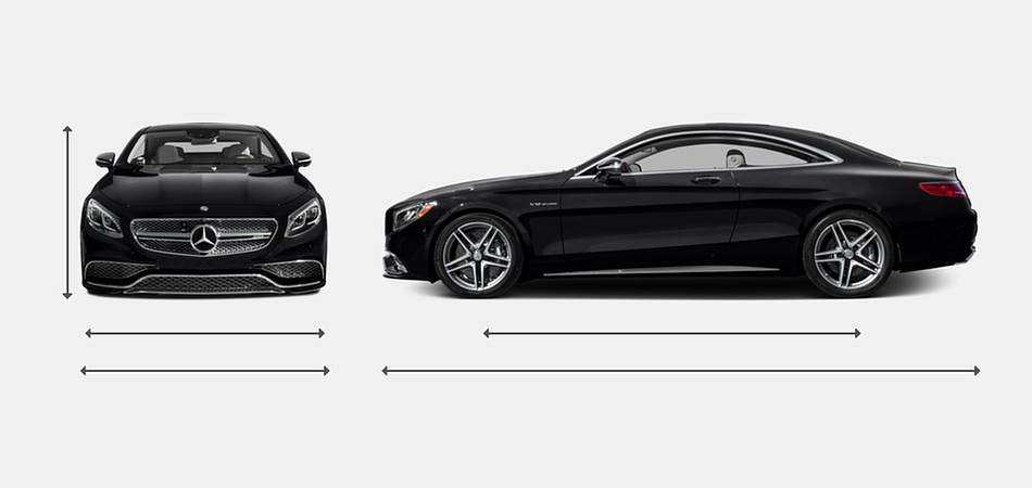 2017 Mercedes-Benz S-Class Coupe AMG S 65 Exterior Dimensions