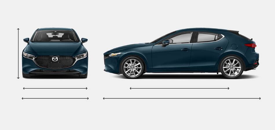 2022 Mazda 3 Hatchback Exterior Dimensions