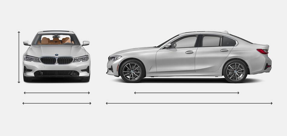 2022 BMW 3 Series Exterior Dimensions