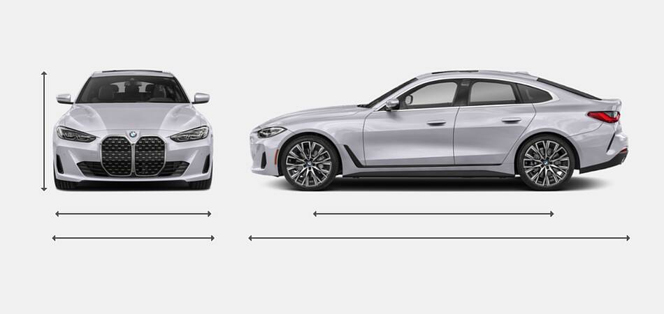 2022 BMW 4 Series Gran Coupe Exterior Dimensions