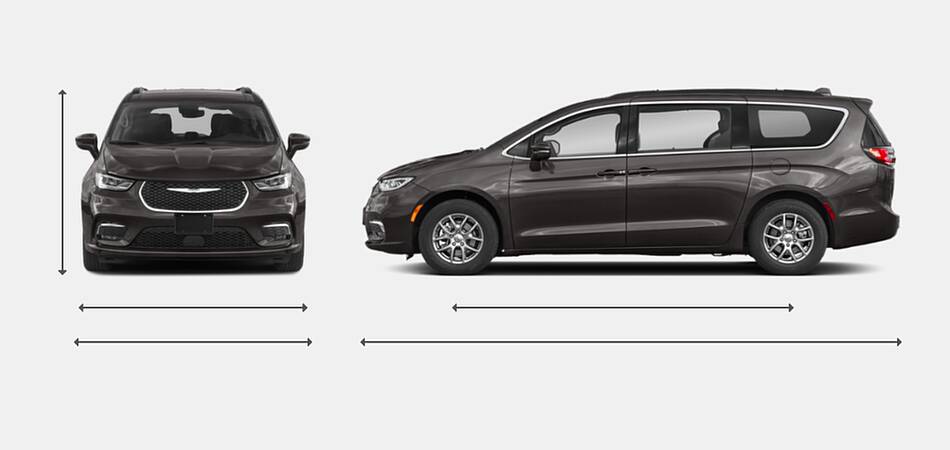 2022 Chrysler Pacifica Minivan Exterior Dimensions