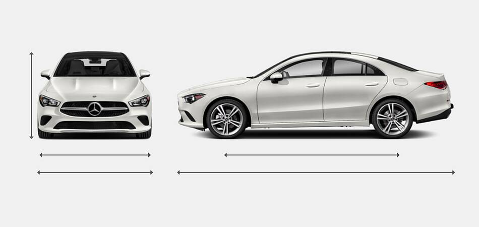 2022 Mercedes-Benz CLA Exterior Dimensions